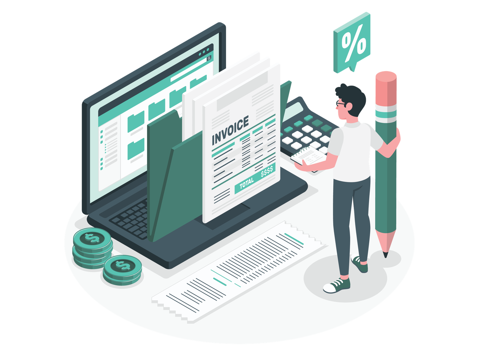 Business using invoicing software Dubai for clients
